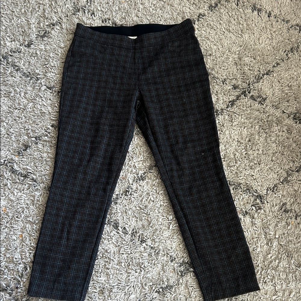 Max Studio Men's Dark Checkered Pants